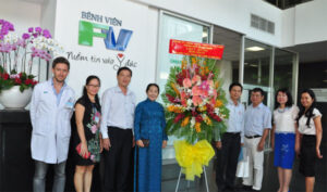 Delegations representing HCMC people’s committee, the fatherland front committee of Vietnam and department of health visited FVH to congratulate FVH doctors and staff on the occasion of doctors’ day