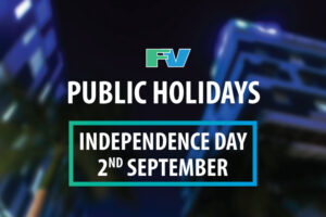 Announcement of Public holidays – Independence day 2nd September