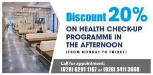 Discount of 20% for the Health Check-up program in the afternoon