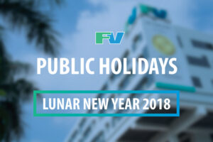 Announcement Of Public Holidays – Lunar New Year 2018