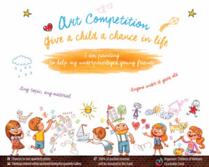 I am PAINTING to help my underprivileged young friends