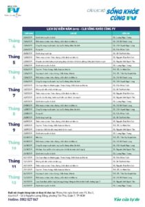 Câu lạc bộ sống khỏe cùng FV năm 2019