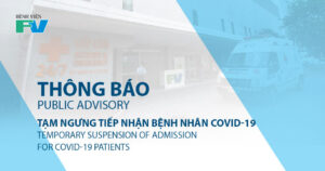 Public Advisory – Temporary Suspension of Admission for Covid-19 Patients