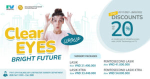 ‘Clear eyes, bright future’ Enjoy discounts of up to 20% on treatment of refractive errors with LASIK Technology at FV Hospital