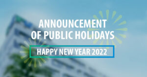 Announcement of Public Holidays – New Year 2022