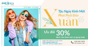 Tậu ngay kính mới, phơi phới đón xuân với ưu đãi 30% khi mua gọng kính và kính mát tại Cửa hàng Mắt kính FV