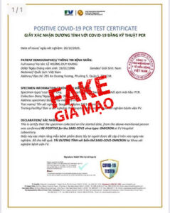 FV HOSPITAL CONFIRMS INFORMATION ABOUT “POSITIVE COVID-19 PCR TEST CERTIFICATE” IS FAKE