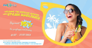WELCOME THE DAZZLING SUMMER WITH 15% OFF STYLISH SUNGLASSES FROM FV OPTICS