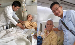 FV Doctors Work to Save the Life of a Patient with a Stomach Perforation over the Course of Two Months Before Flying Home with Him to France to Ensure His Safety.