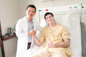 A 17-year-old patient is impaled by handlebars in a bicycle accident