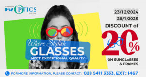 Where stylish glasses meet exceptional quality – Enjoy a 20% discount at FV optics