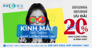 Kính mắt thời thượng, chất lượng đỉnh cao – Tận hưởng ưu đãi 20% từ cửa hàng mắt kính FV